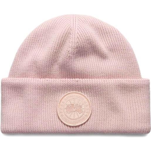 Canada Goose Kids logo patch hat - rosa