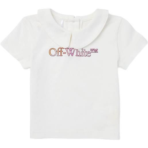 Off-White Kids collar short-sleeve top - bianco