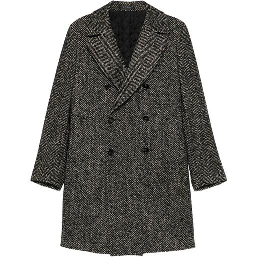 Tagliatore cappotto arden doppiopetto - nero