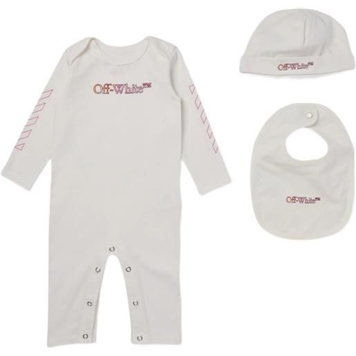 Off-White Kids logo babywear - bianco