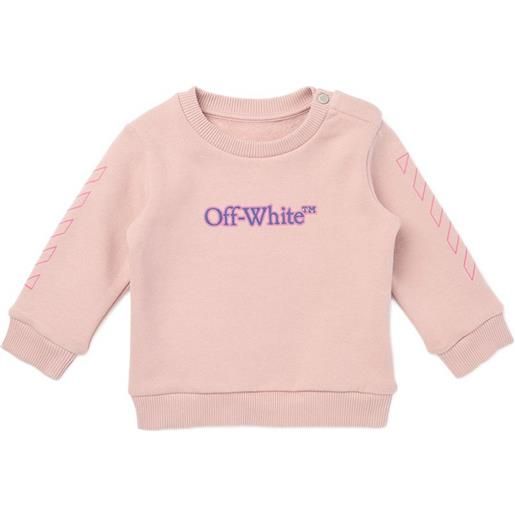Off-White Kids geometric sleeve baby top - rosa