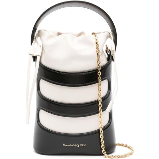 Alexander McQueen borsa a secchiello the rise - nero