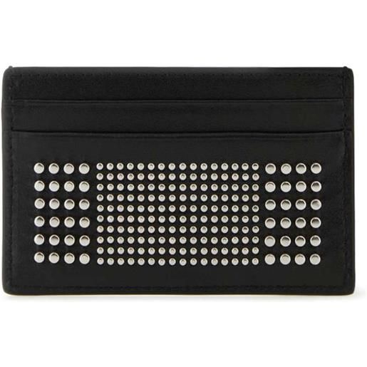 Alexander McQueen portacarte con borchie - nero