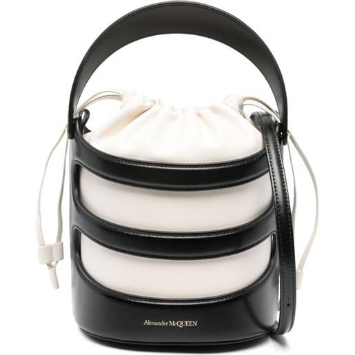Alexander McQueen borsa a secchiello the rise - nero