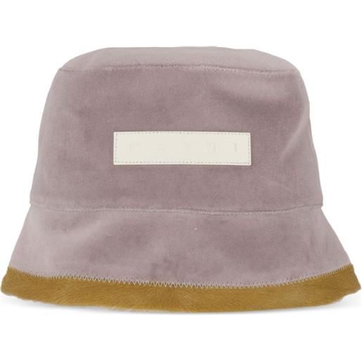 Marni cappello bucket con applicazione - rosa
