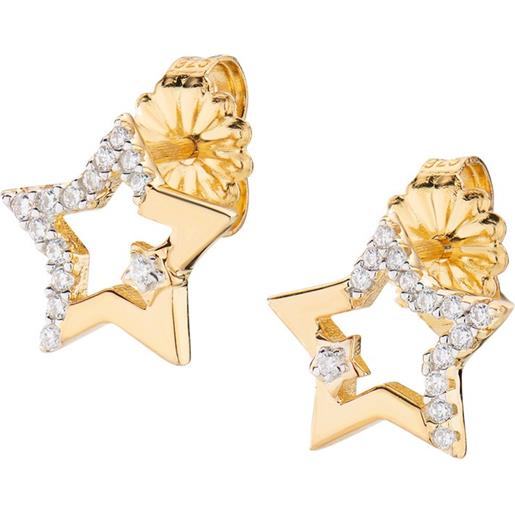 AMEN orecchini in argento 925 con zirconi bianchi