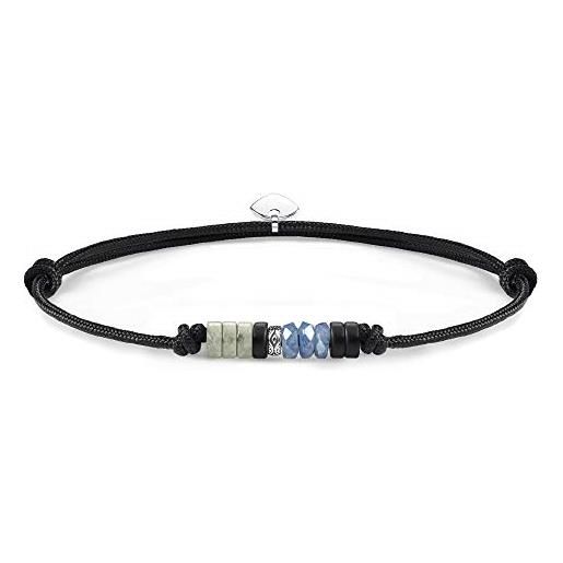 Thomas Sabo bracciale di corda da uomo argento 925