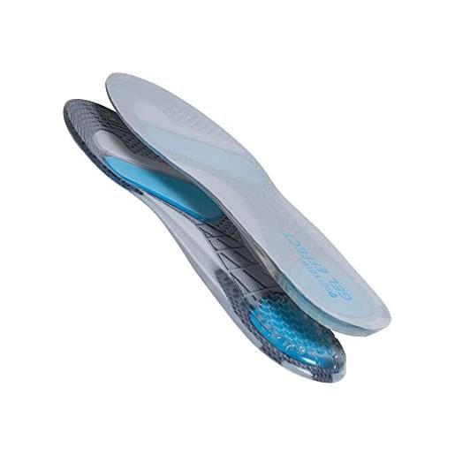 SOFSOLE solette gel per arcata con schiuma memory - design sottile e flessibile, supporto arcata sof gel, schiuma memory, lunghezza 3/4 per comfort - taglia s/m