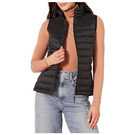 Amazon Essentials piumino smanicato leggero da donna, impermeabile, ripiegabile, marrone chiaro, l