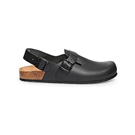 Abeba 8040 natura occupational-clog scarpe, nero (black), 43