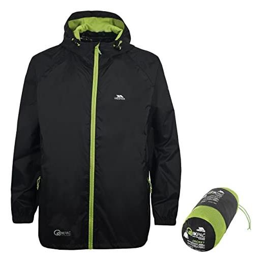 Trespass qikpac - giacca comprimibile, colore nero, nero (nero), xxl