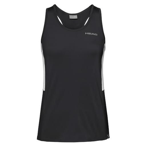 HEAD club tank top, t-shirts donna, nero, xs