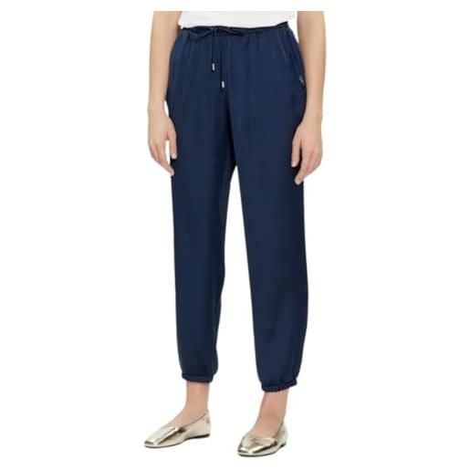 LIU JO liu. Jo pantalone donna in raso ta4253 (it, testo, s, regular, regular, dress blue)