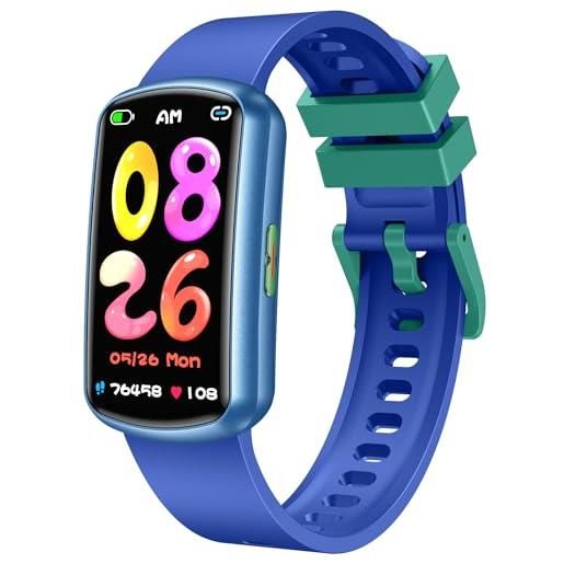 Cantaos smartwatch per bambini orologio fitness tracker: 1.47 bambina smart watch per modalità sportive bambino giochi sveglia frequenza cardiaca monitor del sonno per ragazzi ragazze regalo di compleanno