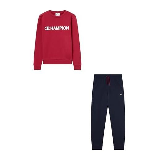 Champion legacy - tuta girocollo da bambino, l, rosso, rosso, l