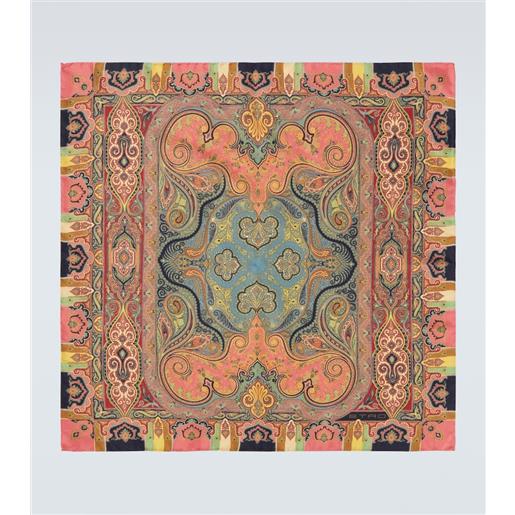 Etro sciarpa in seta con stampa