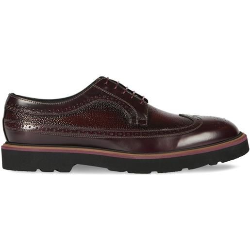 Paul Smith derby stringate in pelle - rosso