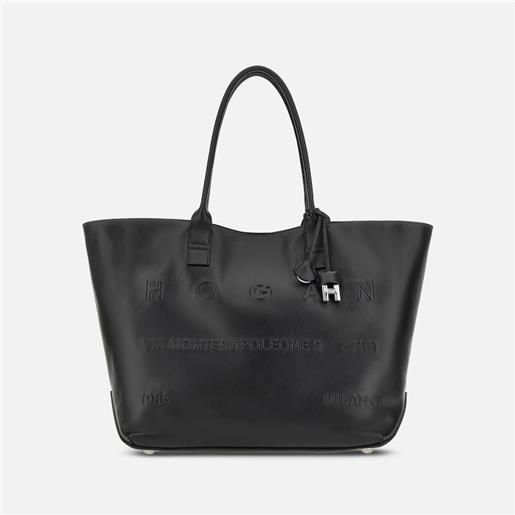 Hogan donna borse shopping, nero (taglia unica)