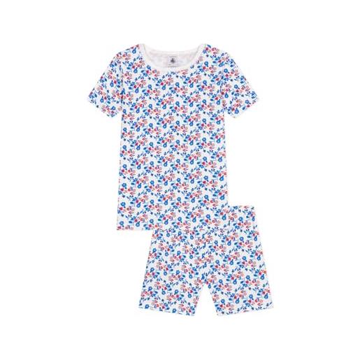 Petit Bateau a0d6u pyjacourt, bianco/multicolore, 2 anni bambina