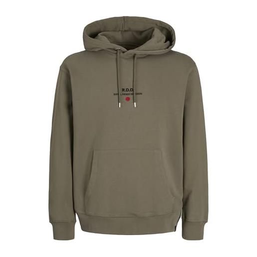 Jack & jones - caminetto con cappuccio e cappuccio, taglia l/s noos, nero, m