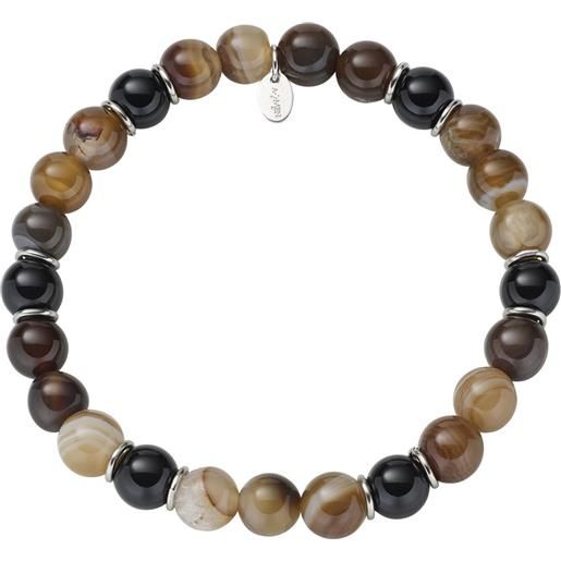 Amen Bracciale da Uomo Bracciale in Acciaio 316 Ceramica e