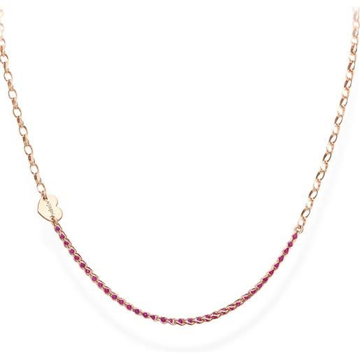 AMEN collana in argento 925 con cristalli