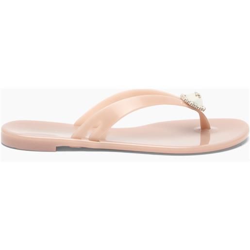 Casadei jelly ballerina sand