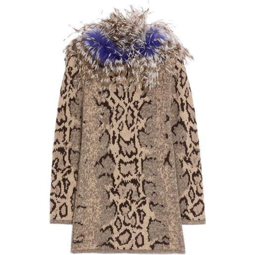 Valentino Garavani abito con stampa - toni neutri