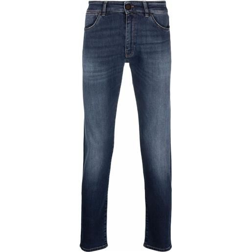PT Torino jeans slim con vita media - blu