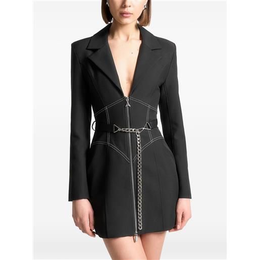 Manière De Voir abito modello blazer con dettaglio a catena - nero
