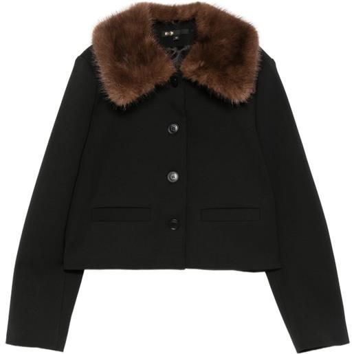 Maje giacca con colletto - nero