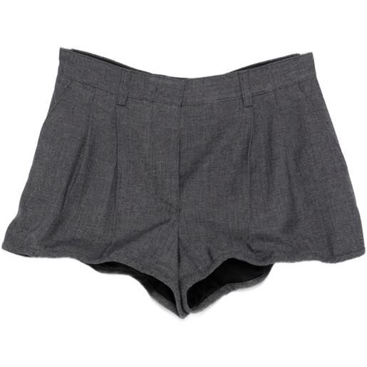 Prada shorts con ferretto - grigio
