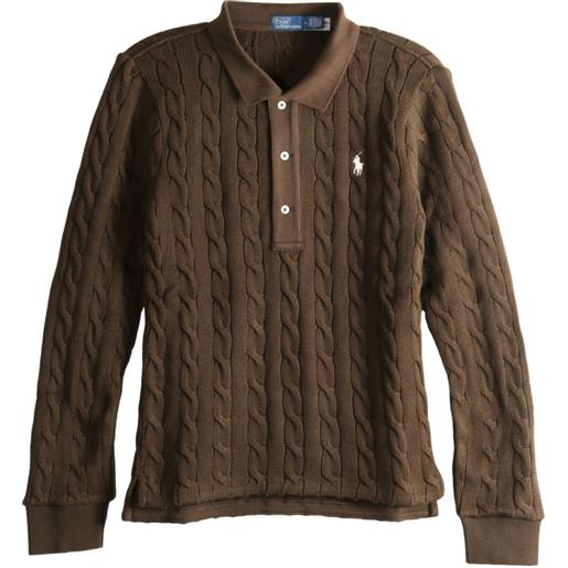 Polo Ralph Lauren polo con bottoni - marrone