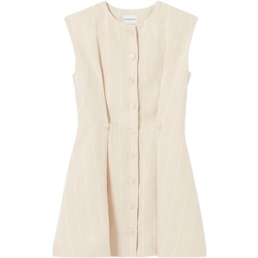 Claudie Pierlot abito corto a righe - toni neutri