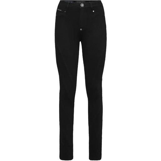 Philipp Plein leggings skinny a vita alta - nero