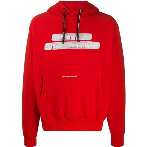 United Standard felpa con stampa - rosso