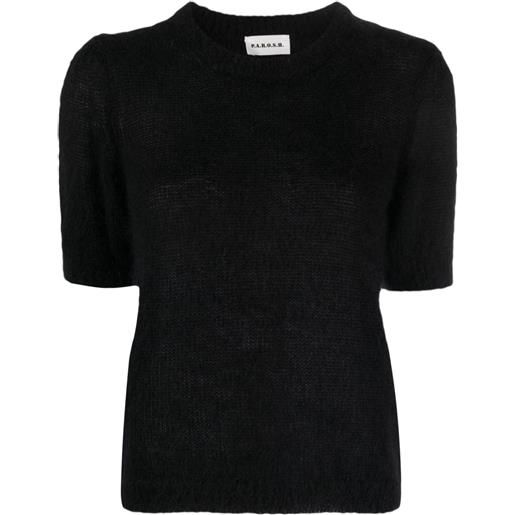 P.A.R.O.S.H. top girocollo - nero