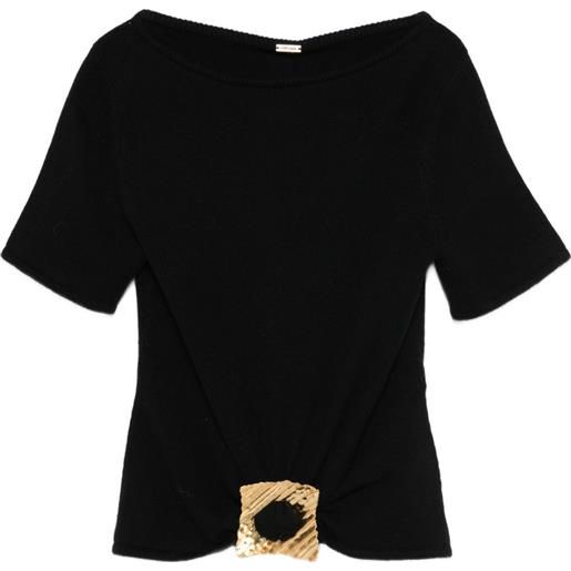 Cult Gaia top con dettaglio squadrato - nero