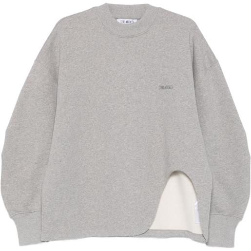 The Attico felpa con logo - grigio