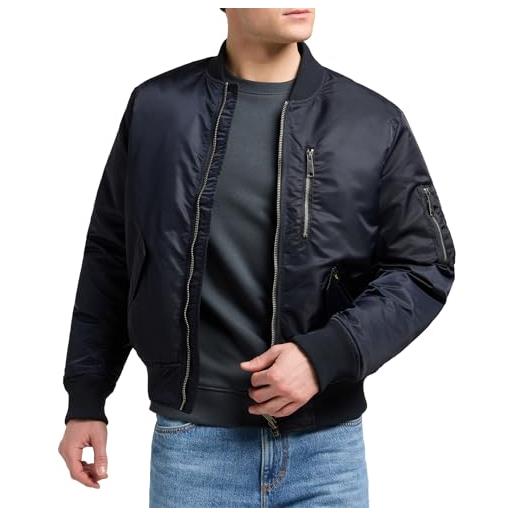 Lee bomber jacket giacca, black i, m uomo