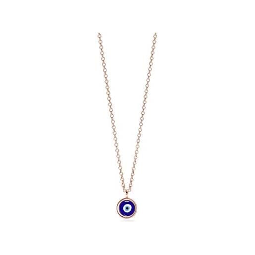 Collana Con Cuore AOBOCO In Argento 925 E Rosa Eterna Con Cristalli - Gioiello Elegante Regalo Per Mamma, Fidanzata, Moglie - Compleanno, Anniversario, Natale - 2