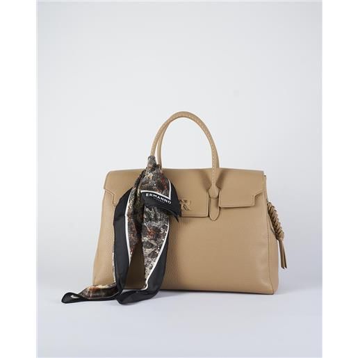 ERMANNO BY ERMANNO SCERVINO borsa grande con logo e foulard
