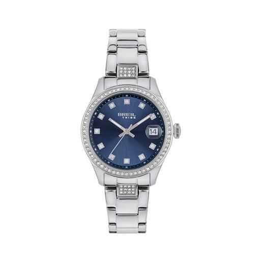 Breil New One - Orologio Donna In Acciaio - Quarzo Solo Tempo - Cassa 24 Mm - Cinturino Regolabile 13.5-19 Cm - Chiusura Déployante