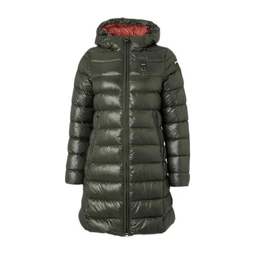 Blauer giubbino lungo impermeabile trench imbottito in ovatta da donna, micro rip, modello adelaide 25wbldk02069 (it, testo, xl, regular, regular, 888ru blu int. Ruggine)