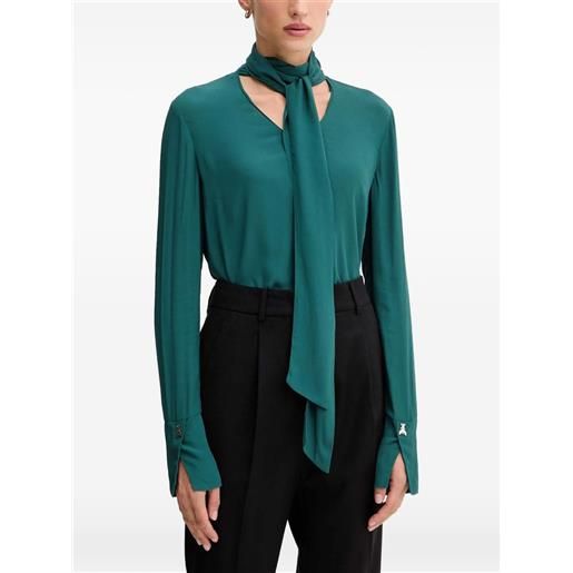 Patrizia Pepe blusa con nodo - verde