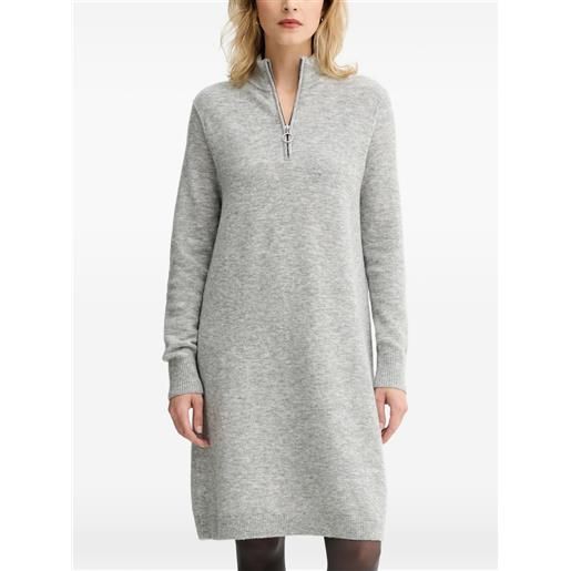 Marc O'Polo abito corto con zip - grigio