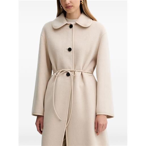 Liviana Conti cappotto orestis con scollo rotondo - toni neutri