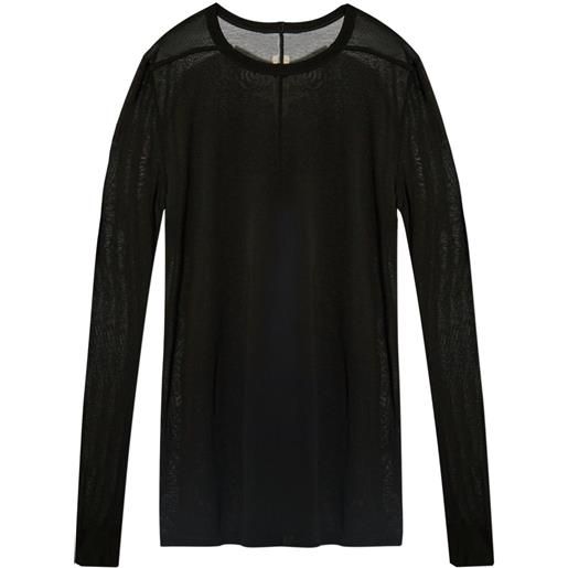 Rick Owens t-shirt girocollo - nero