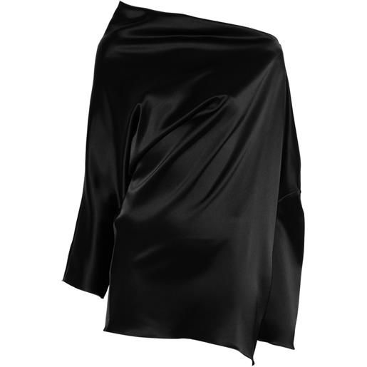 Gianluca Capannolo blusa maja drappeggiata - nero