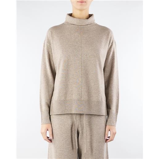 MAX MARA WEEKEND maglia tortora in lana e cachemire